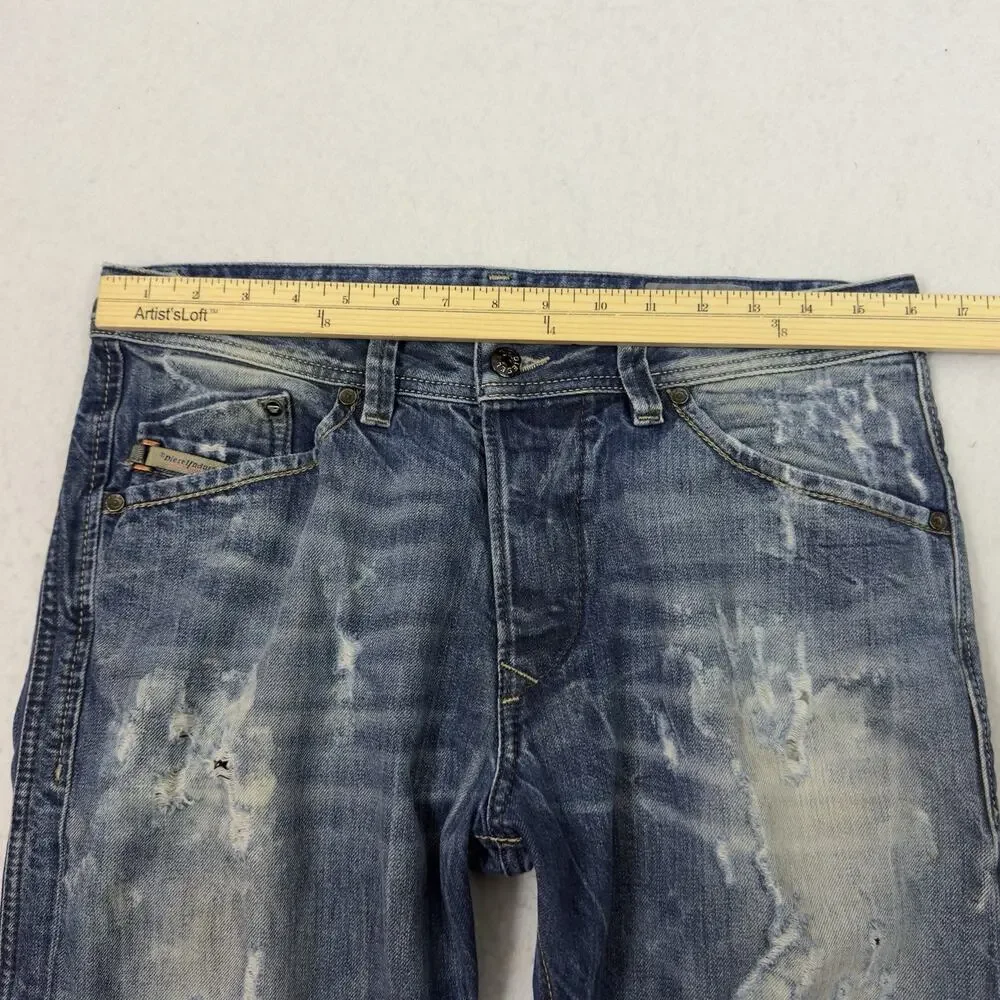 Diesel Jeans Mens Size 31 Blue Eyecons 2013 2 Edition Distressed Italy Denim